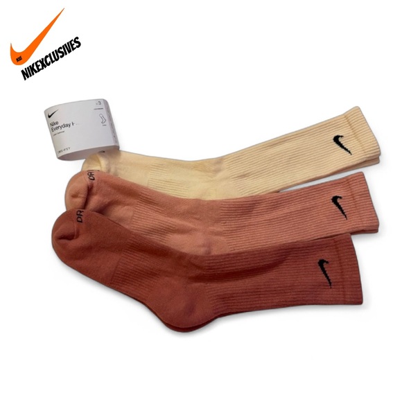 Nike Dri-fit Everyday plus cotton cushioned crew socks 3-pack - Picture 1 of 12
